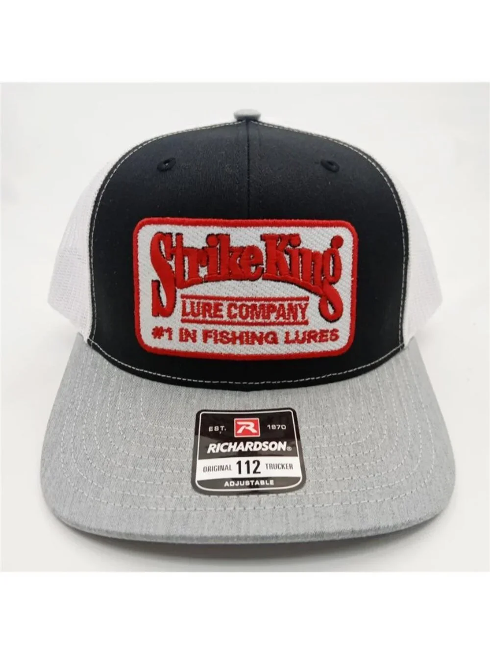 Retro Strike King Trucker Hat Vintage Fishing Lure Patch Richardson 112 Anglers